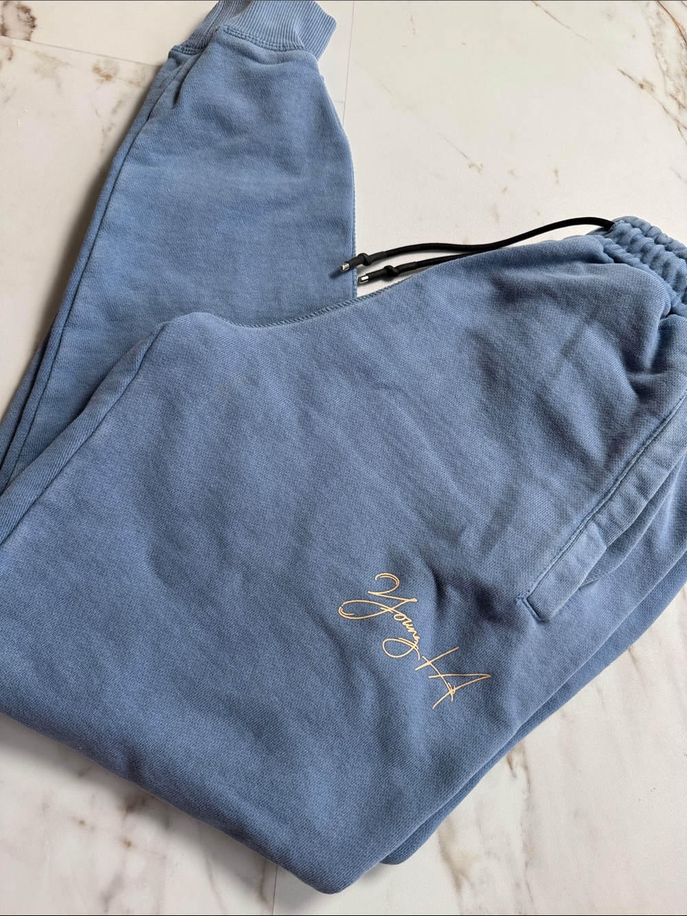 YoungLA Spellout Logo Sweatpants Sz M Loungwear Trendy workout bodybuilding